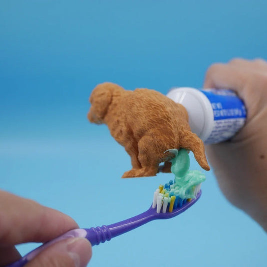 Creative Golden Retriever Toothpaste Head Puppy Poop Toothpaste Dispenser