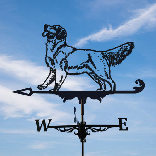 Weather Vane Golden Retriever Stainless Steel Spray Paint Roof Roof Outdoor